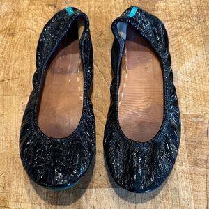 Tieks Black Flats